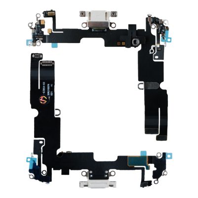 IPHONE 14 PLUS (LIGHTNING) ΚΑΛΩΔΙΟ FLEX ΚΟΝΕΚΤΟΡΑ ΦΟΡΤΙΣΗΣ + AUDIO PORT + ΜΙΚΡΟΦΩΝΟ TITANIUM SILVER 3P OR