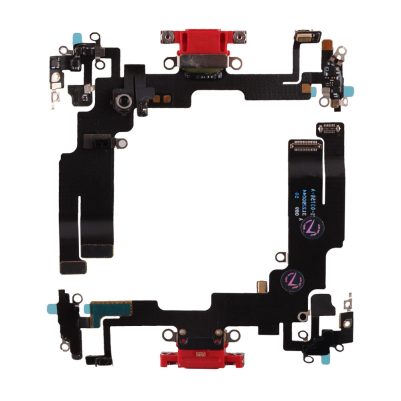 IPHONE 14 (LIGHTNING) ΚΑΛΩΔΙΟ FLEX ΚΟΝΕΚΤΟΡΑ ΦΟΡΤΙΣΗΣ + AUDIO PORT + ΜΙΚΡΟΦΩΝΟ RED 3P OR