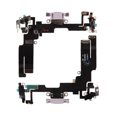 IPHONE 14 (LIGHTNING) ΚΑΛΩΔΙΟ FLEX ΚΟΝΕΚΤΟΡΑ ΦΟΡΤΙΣΗΣ + AUDIO PORT + ΜΙΚΡΟΦΩΝΟ PURPLE 3P OR