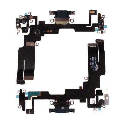 IPHONE 14 (LIGHTNING) ΚΑΛΩΔΙΟ FLEX ΚΟΝΕΚΤΟΡΑ ΦΟΡΤΙΣΗΣ + AUDIO PORT + ΜΙΚΡΟΦΩΝΟ BLACK 3P OR