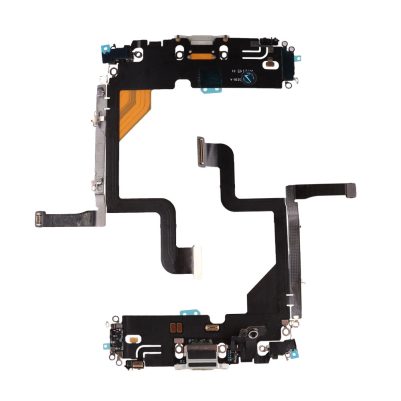 IPHONE 13 PRO (LIGHTNING) ΚΑΛΩΔΙΟ FLEX ΚΟΝΕΚΤΟΡΑ ΦΟΡΤΙΣΗΣ + AUDIO PORT + ΜΙΚΡΟΦΩΝΟ SILVER 3P OR