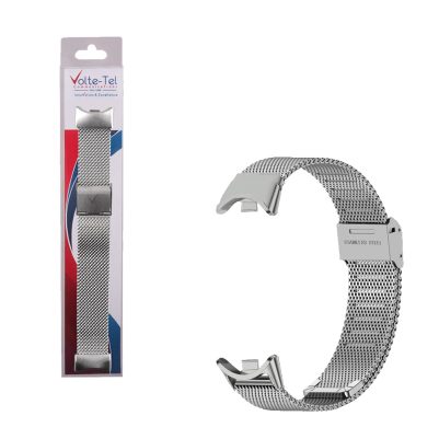 VOLTE-TEL VT155 ΛΟΥΡΑΚΙ ΡΟΛΟΓΙΟΥ ΜΕΤΑΛΛΙΚΟ XIAOMI SMART BAND 8/SMART BAND 9/SMART BAND 10 MILAN SILVER
