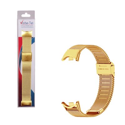 VOLTE-TEL VT155 ΛΟΥΡΑΚΙ ΡΟΛΟΓΙΟΥ ΜΕΤΑΛΛΙΚΟ XIAOMI SMART BAND 8/SMART BAND 9/SMART BAND 10 MILAN GOLD