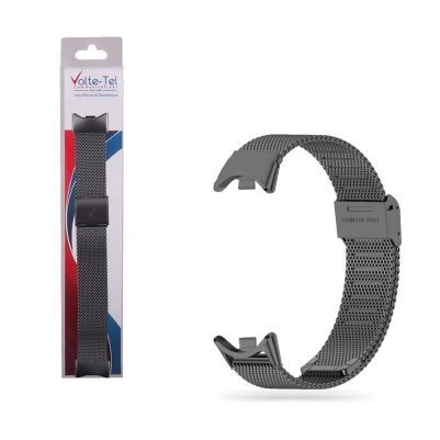 VOLTE-TEL VT155 ΛΟΥΡΑΚΙ ΡΟΛΟΓΙΟΥ ΜΕΤΑΛΛΙΚΟ XIAOMI SMART BAND 8/SMART BAND 9/SMART BAND 10 MILAN GRAPHITE
