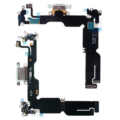 IPHONE 15 PLUS (TYPE C) ΚΑΛΩΔΙΟ FLEX ΚΟΝΕΚΤΟΡΑ ΦΟΡΤΙΣΗΣ + AUDIO PORT + ΜΙΚΡΟΦΩΝΟ GREEN 3P OR