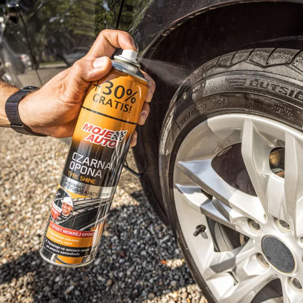 MOJE AUTO γυαλιστικό σπρέι ελαστικών 19-022, 520ml - Image 2