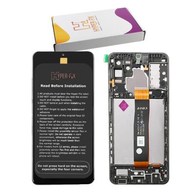 SAMSUNG A32 5G A326 ΟΘΟΝΗ+TOUCH SCREEN + LENS + FRAME HF-GH82-25121A BLACK HYPER-FIX SERVICE PACK