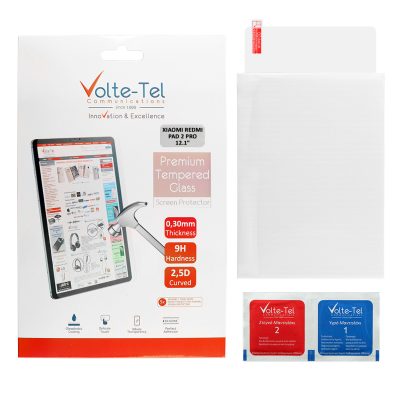 VOLTE-TEL TEMPERED GLASS XIAOMI REDMI PAD 2 PRO 12.1" 9H 0.30mm 2.5D FULL GLUE FULL COVER