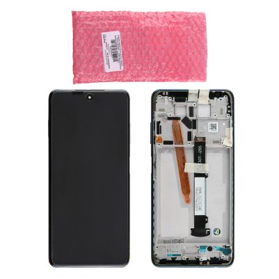 XIAOMI POCO X3 PRO/X3/X3 NFC ΟΘΟΝΗ + TOUCH SCREEN + LENS + FRAME 560003J20S00 BLUE ORIGINAL SERVICE PACK
