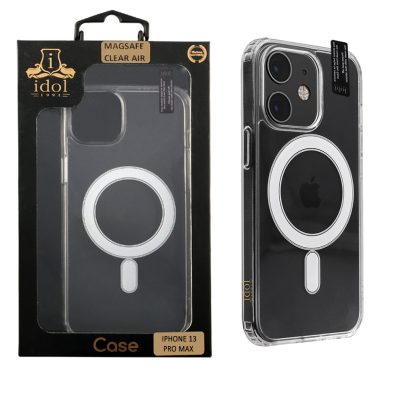 IDOL 1991 ΘΗΚΗ IPHONE 13 PRO MAX 6.7" MAGSAFE ANTISHOCK CLEAR AIR BACK COVER TPU CAMERA GUARD ΔΙΑΦΑΝΗ
