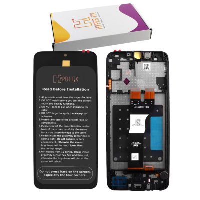 SAMSUNG A05s 4G A057/F14 4G E145 ΟΘΟΝΗ+TOUCH SCREEN + LENS + FRAME HF-GH81-24364A BLACK HYPER-FIX SERVICE PACK