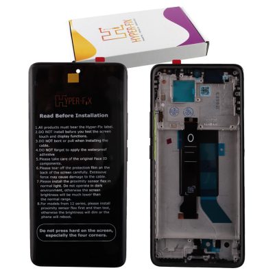 XIAOMI POCO X7 5G ΟΘΟΝΗ + TOUCH SCREEN + LENS + FRAME HF-5600010O16P00 BLACK HYPER-FIX SERVICE PACK