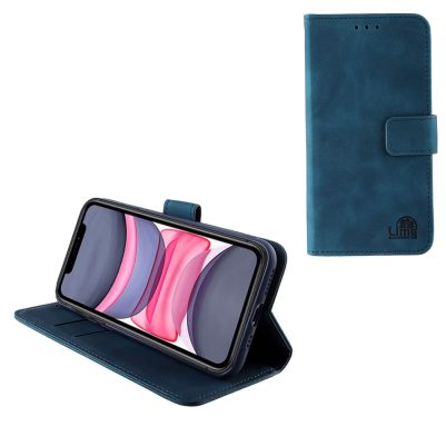 LIME ΘΗΚΗ IPHONE 11 6.1" ESSENTIAL MAGNET BOOK STAND CLIP DARK BLUE
