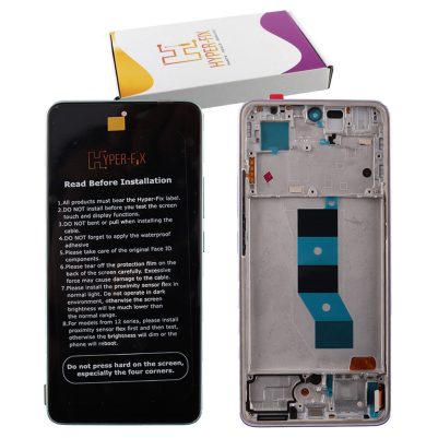 XIAOMI REDMI NOTE 14 5G ΟΘΟΝΗ + TOUCH SCREEN + LENS + FRAME HF-56001900O1700 PURPLE OLED HYPER-FIX SERVICE PACK