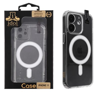 IDOL 1991 ΘΗΚΗ IPHONE 11 6.1" MAGSAFE ANTISHOCK CLEAR AIR BACK COVER TPU FULL CAMERA PROTECTION ΔΙΑΦΑΝΗ