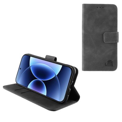 LIME ΘΗΚΗ XIAOMI 17 PRO MAX 5G 6.3" ESSENTIAL MAGNET BOOK STAND CLIP GREY