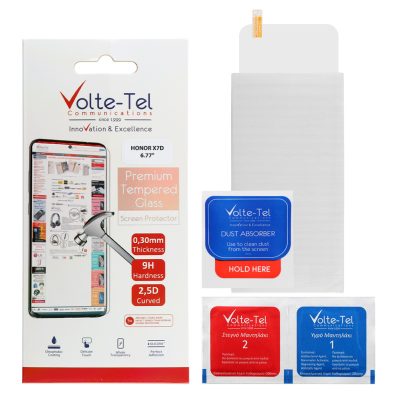 VOLTE-TEL TEMPERED GLASS HONOR X7D 6.77" 9H 0.30mm 2.5D FULL GLUE