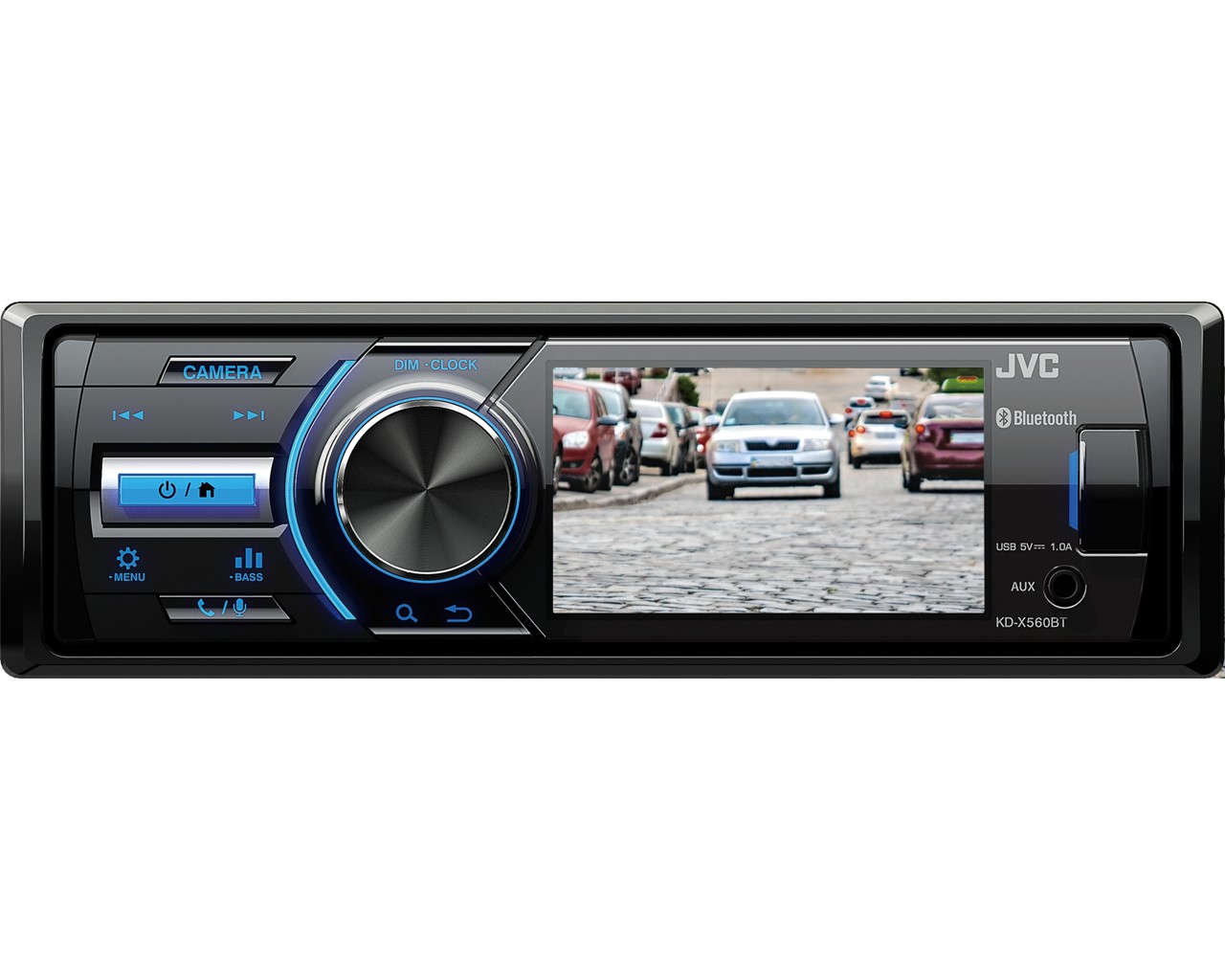 JVC Radio USB KD-X560BT 1-din Bluetooth, Oθόνη 3"