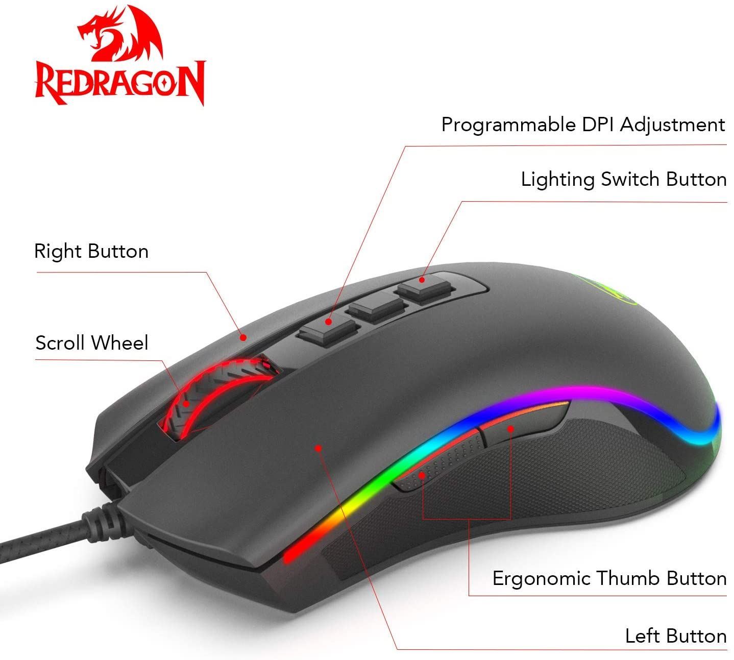 Gaming Ποντίκι - Redragon M711 Cobra FPS - Image 2