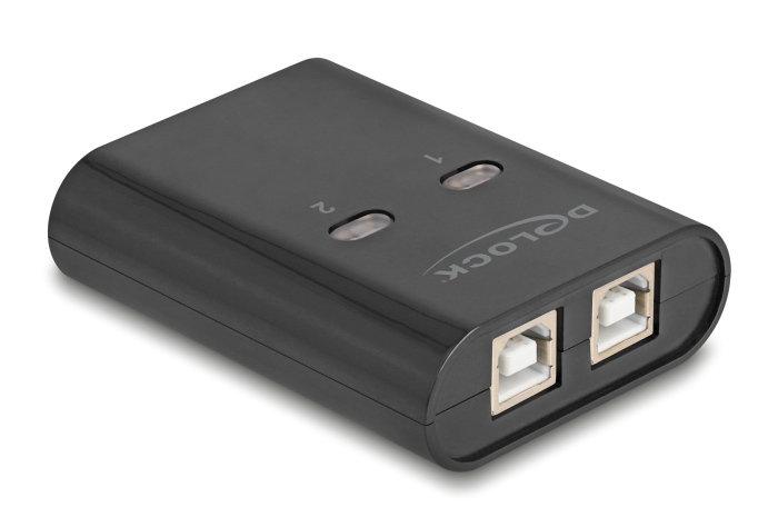 DELOCK USB Type B switch 11503, 2 σε 1, μαύρο - Image 3