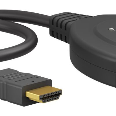 GOOBAY HDMI switch 58487, 3-in σε 1-out, 4K/30Hz, μαύρο