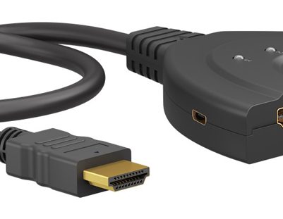 GOOBAY HDMI switch 58488, 3-in σε 1-out, 4K/60Hz, μαύρο