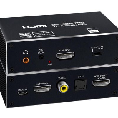 HDMI audio extractor CAB-H151, 7.1 Audio, 4K/60Hz, eARC, μαύρο