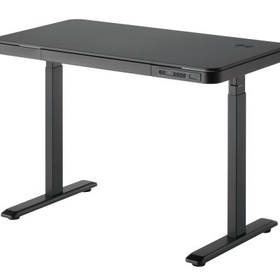 BRATECK ηλεκτρικό γραφείο S08-22DSWW με συρτάρι, 118x60x72~120cm, μαύρο