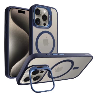IDOL 1991 ΘΗΚΗ IPHONE 15 PRO MAX 6.7" MAGSTAND CLEAR TPU MAGSAFE CAMERA GUARD BLUE