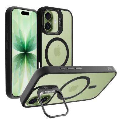IDOL 1991 ΘΗΚΗ IPHONE 17 6.3" MAGSTAND CLEAR TPU MAGSAFE CAMERA GUARD BLACK