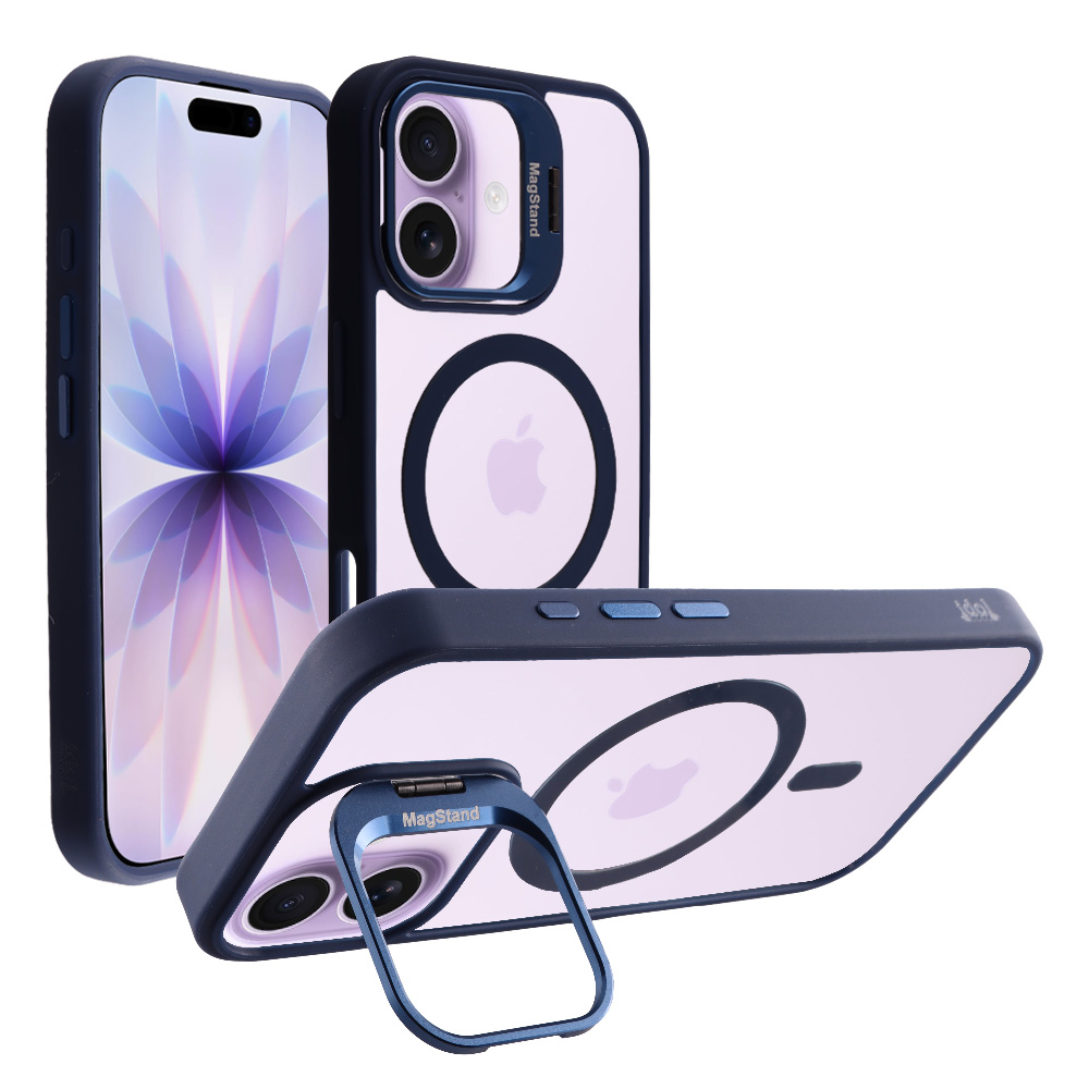 IDOL 1991 ΘΗΚΗ IPHONE 17 6.3" MAGSTAND CLEAR TPU MAGSAFE CAMERA GUARD BLUE