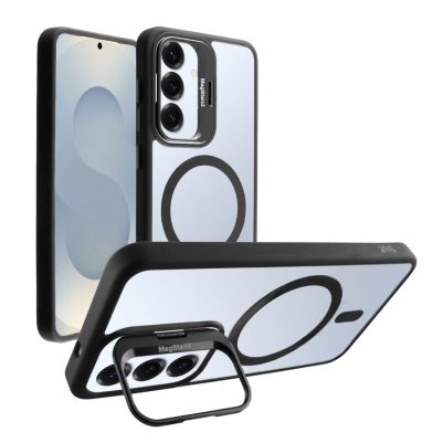 IDOL 1991 ΘΗΚΗ SAMSUNG S25 5G S931 6.2" MAGSTAND CLEAR TPU MAGSAFE CAMERA GUARD BLACK
