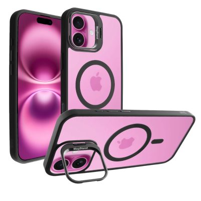 IDOL 1991 ΘΗΚΗ IPHONE 16 6.1" MAGSTAND CLEAR TPU MAGSAFE CAMERA GUARD BLACK
