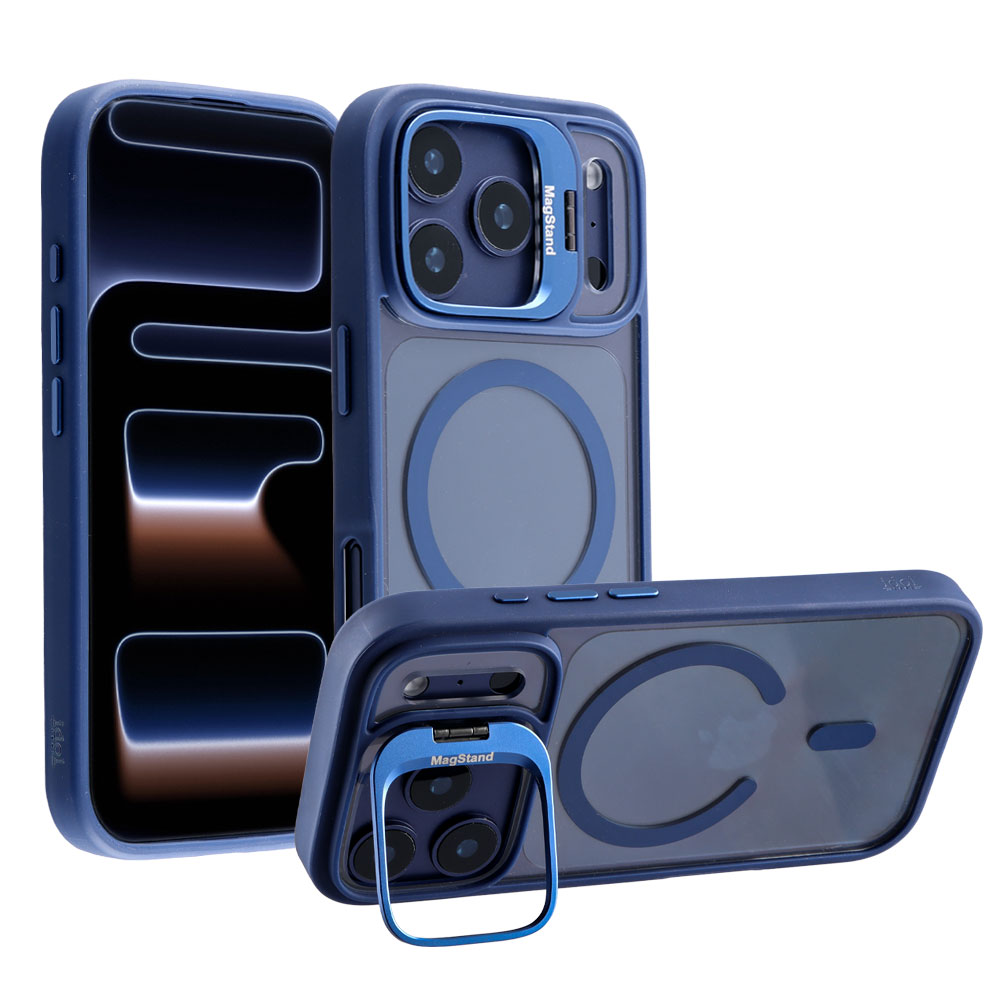 IDOL 1991 ΘΗΚΗ IPHONE 17 PRO 6.3" MAGSTAND CLEAR TPU MAGSAFE CAMERA GUARD BLUE