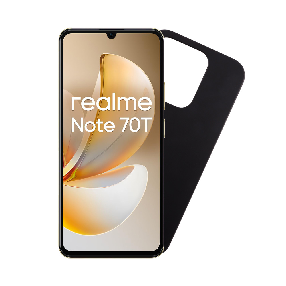 VOLTE-TEL ΘΗΚΗ REALME NOTE 70T 6.74" SILICON TPU CAMERA GUARD BLACK