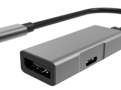 POWERTECH αντάπτορας USB-C σε DisplayPort PTH-054, 65W PD, 4K, γκρι