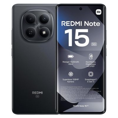ΚΙΝΗΤΟ XIAOMI REDMI NOTE 15 5G 6.77" 8GB/256GB DUAL SIM NFC BLACK GW