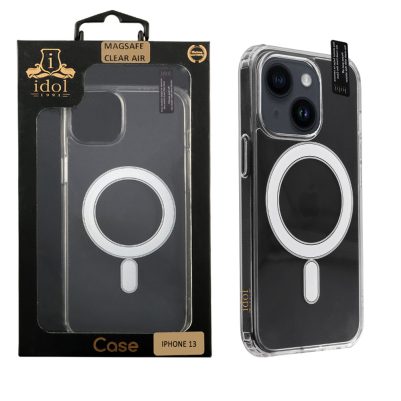 IDOL 1991 ΘΗΚΗ IPHONE 13 6.1" MAGSAFE ANTISHOCK CLEAR AIR BACK COVER TPU CAMERA GUARD ΔΙΑΦΑΝΗ