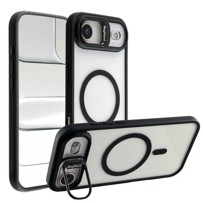IDOL 1991 ΘΗΚΗ IPHONE 17 AIR 6.5" MAGSTAND CLEAR TPU MAGSAFE CAMERA GUARD BLACK