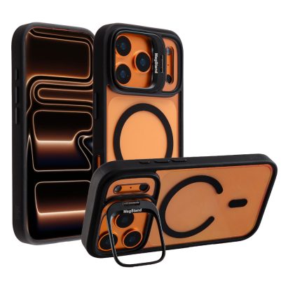 IDOL 1991 ΘΗΚΗ IPHONE 17 PRO MAX 6.9" MAGSTAND CLEAR TPU MAGSAFE CAMERA GUARD BLACK