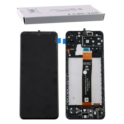 SAMSUNG A13 5G A136 ΟΘΟΝΗ + TOUCH SCREEN + LENS + FRAME GH82-29078A BLACK ORIGINAL SERVICE PACK