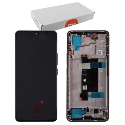 XIAOMI REDMI NOTE 13 PRO 5G/POCO X6 5G ΟΘΟΝΗ + TOUCH SCREEN + LENS + FRAME 5600020N1600 BLACK ORIGINAL SERVICE PACK