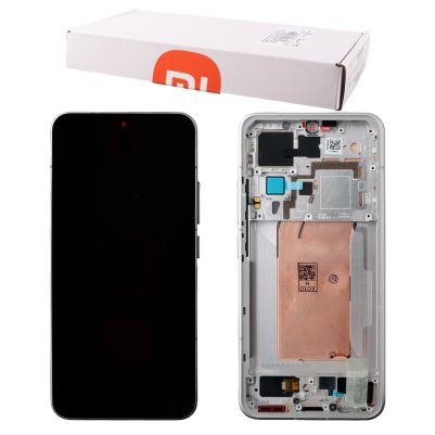 XIAOMI 15 5G ΟΘΟΝΗ + TOUCH SCREEN + LENS + FRAME 560062000O300 WHITE ORIGINAL SERVICE PACK