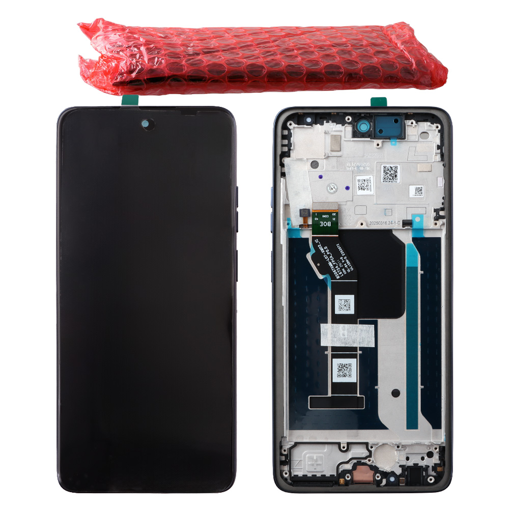 MOTOROLA MOTO G56 ΟΘΟΝΗ + TOUCH SCREEN + LENS + FRAME 5D68C30208 BLACK ORIGINAL SERVICE PACK