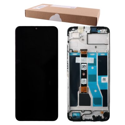 REALME C53 ΟΘΟΝΗ + TOUCH SCREEN + LENS + FRAME 621029000039 BLACK ORIGINAL SERVICE PACK