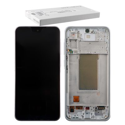 SAMSUNG A36 5G A366 ΟΘΟΝΗ+TOUCH SCREEN + LENS + FRAME GH82-36841B WHITE ORIGINAL SERVICE PACK