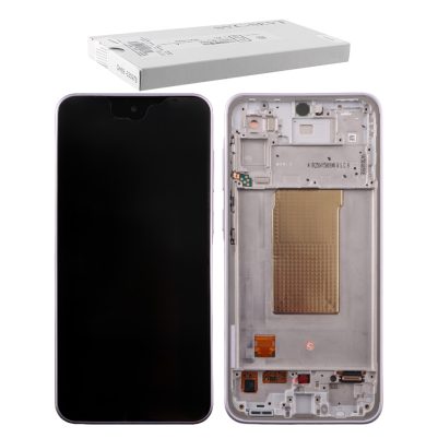 SAMSUNG A36 5G A366 ΟΘΟΝΗ+TOUCH SCREEN + LENS + FRAME GH82-36841D LAVENDER ORIGINAL SERVICE PACK