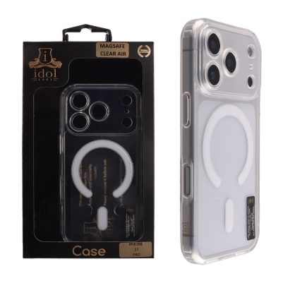 IDOL 1991 ΘΗΚΗ IPHONE 17 PRO 6.3" MAGSAFE ANTISHOCK CLEAR AIR BACK COVER TPU FULL CAMERA PROTECTION ΔΙΑΦΑΝΗ