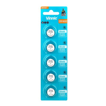 VINNIC ΜΠΑΤΑΡΙΕΣ ΝΟΜΙΣΜΑΤΟΣ ΛΙΘΙΟΥ CR1632 3V Li-ion 1 ΤΕΜ. 5/BLISTER