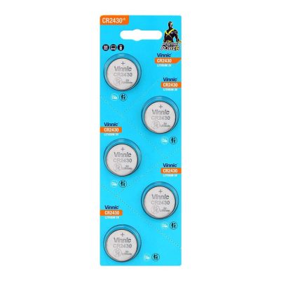 VINNIC ΜΠΑΤΑΡΙΕΣ ΝΟΜΙΣΜΑΤΟΣ ΛΙΘΙΟΥ CR2430 3V Li-ion 1 ΤΕΜ. 5/BLISTER 4898338011999/48983380185